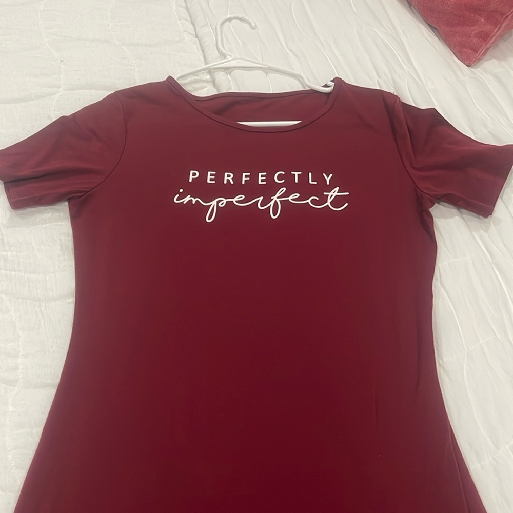Red casual dress